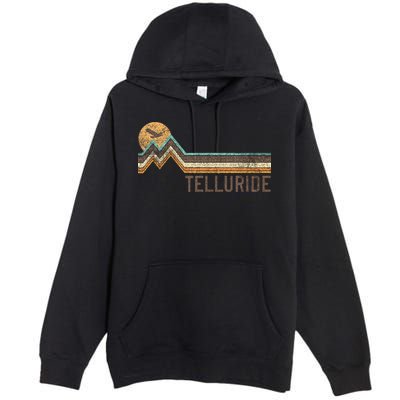 Telluride Colorado 70S 80S Retro Style Vintage Premium Pullover Hoodie
