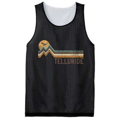 Telluride Colorado 70S 80S Retro Style Vintage Mesh Reversible Basketball Jersey Tank