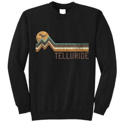 Telluride Colorado 70S 80S Retro Style Vintage Tall Sweatshirt