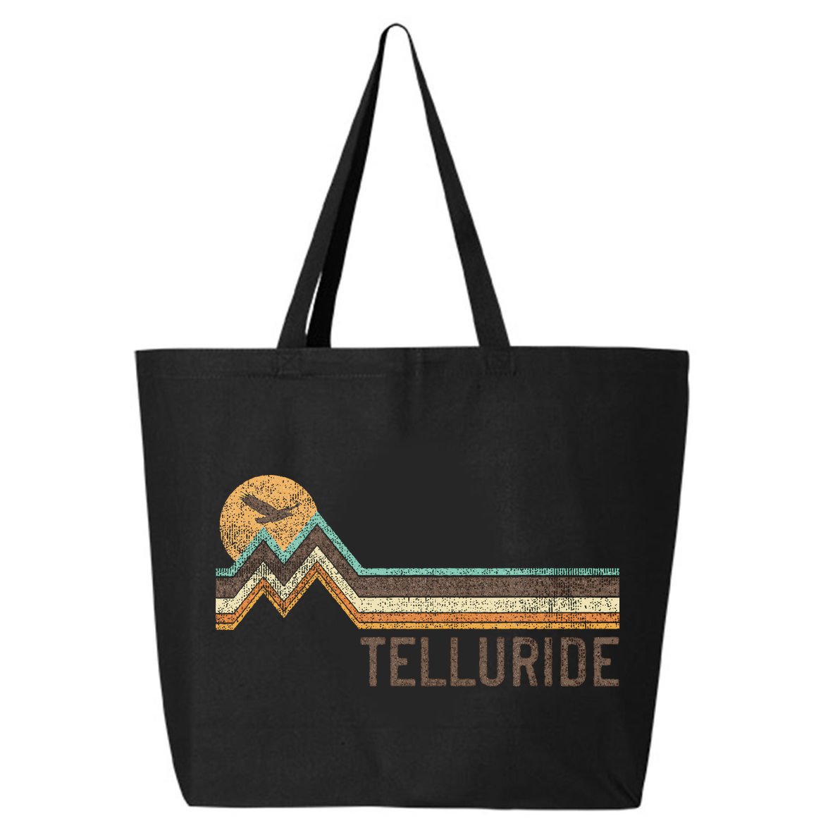 Telluride Colorado 70S 80S Retro Style Vintage 25L Jumbo Tote