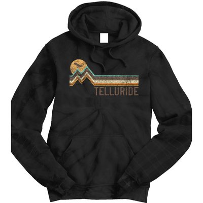 Telluride Colorado 70S 80S Retro Style Vintage Tie Dye Hoodie