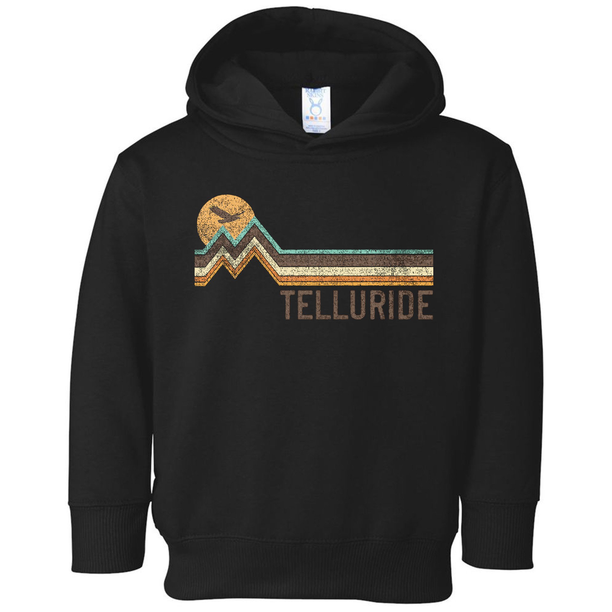 Telluride Colorado 70S 80S Retro Style Vintage Toddler Hoodie