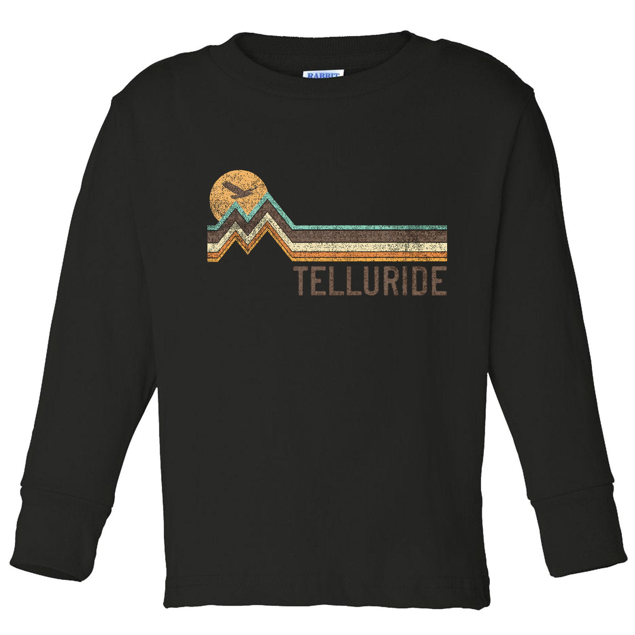 Telluride Colorado 70S 80S Retro Style Vintage Toddler Long Sleeve Shirt