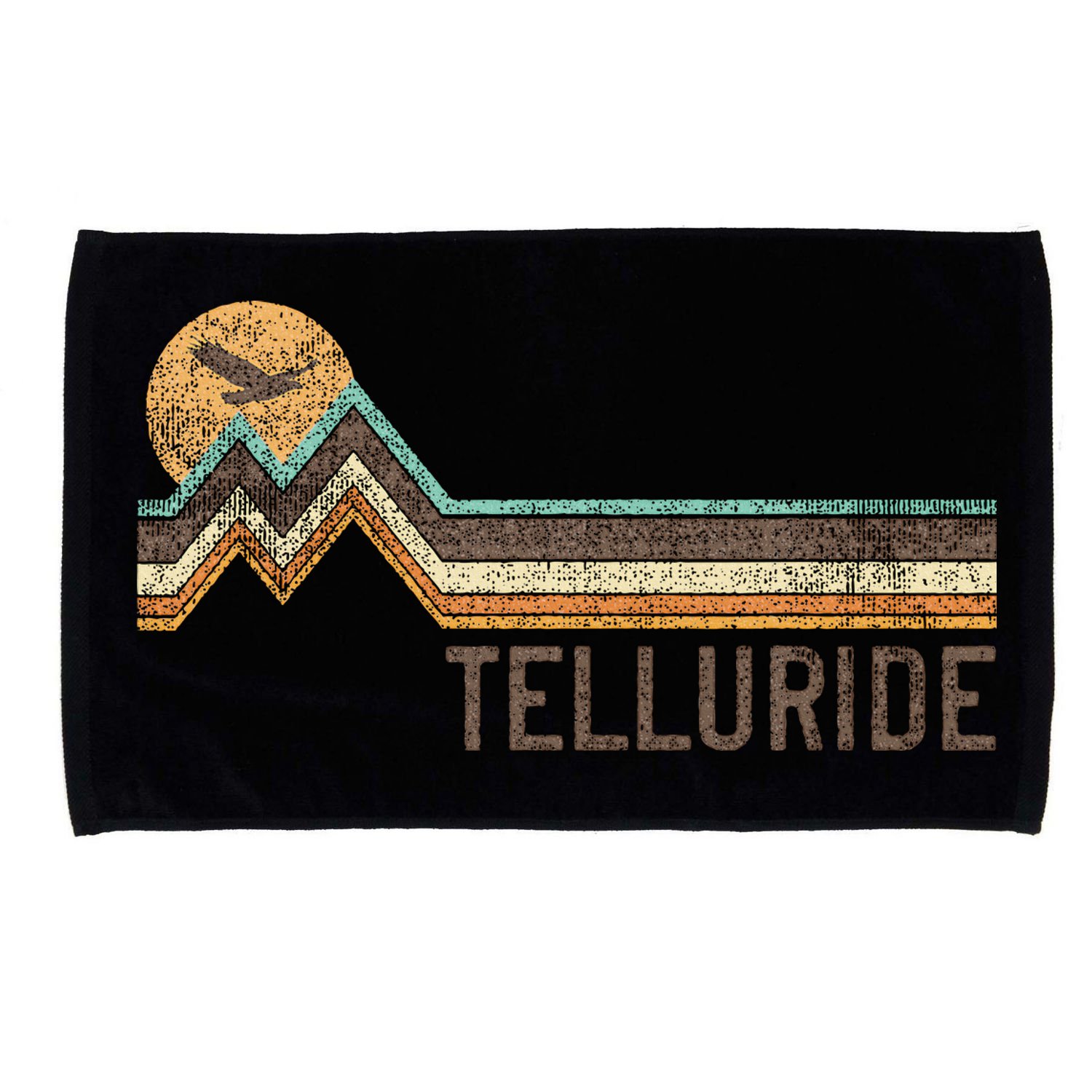 Telluride Colorado 70S 80S Retro Style Vintage Microfiber Hand Towel
