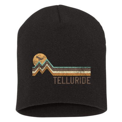 Telluride Colorado 70S 80S Retro Style Vintage Short Acrylic Beanie
