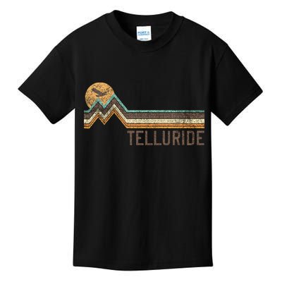 Telluride Colorado 70S 80S Retro Style Vintage Kids T-Shirt