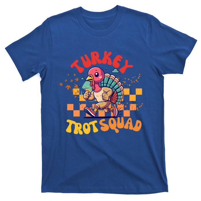 Turkey Costume Adult Running Face Turkey Trot Squad Gift T-Shirt