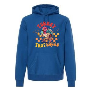 Turkey Costume Adult Running Face Turkey Trot Squad Gift Premium Hoodie