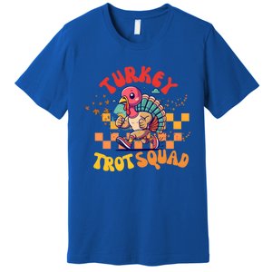 Turkey Costume Adult Running Face Turkey Trot Squad Gift Premium T-Shirt