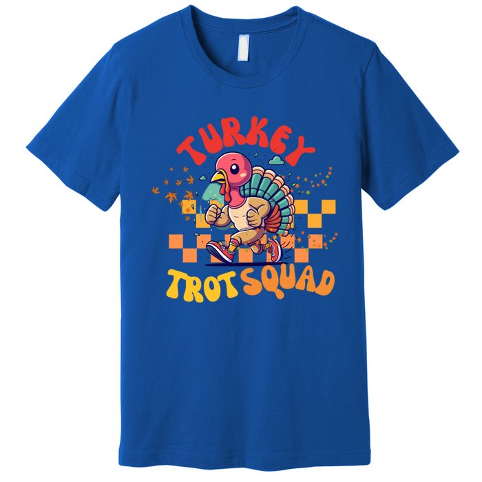 Turkey Costume Adult Running Face Turkey Trot Squad Gift Premium T-Shirt