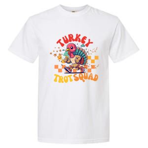 Turkey Costume Adult Running Face Turkey Trot Squad Gift Garment-Dyed Heavyweight T-Shirt