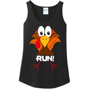 Turkey Costume Adult Running Face Turkey Trot Ladies Essential Tank