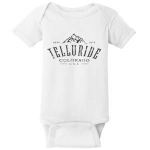 Telluride Colorado Awesome Mountain Design Souvenir Baby Bodysuit