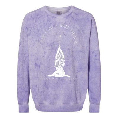 Time Cast A Spell On You But You WonT Forget Me Colorblast Crewneck Sweatshirt