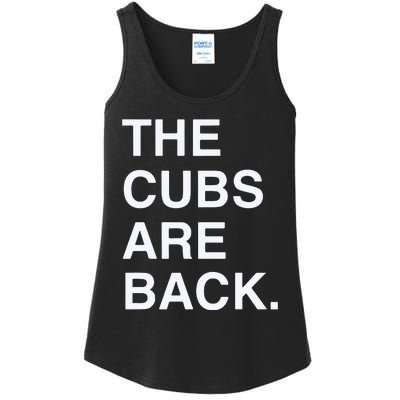 The Cubs Are Back Ladies Essential Tank