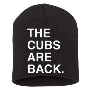 The Cubs Are Back Short Acrylic Beanie