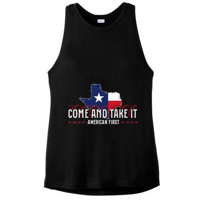 Texas Come And Take It Ladies PosiCharge Tri-Blend Wicking Tank