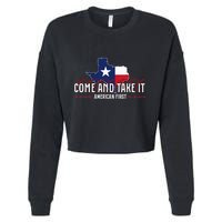 Texas Come And Take It Cropped Pullover Crew