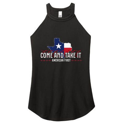 Texas Come And Take It Women's Perfect Tri Rocker Tank