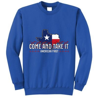 Texas Come And Take It Tall Sweatshirt