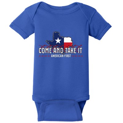 Texas Come And Take It Baby Bodysuit