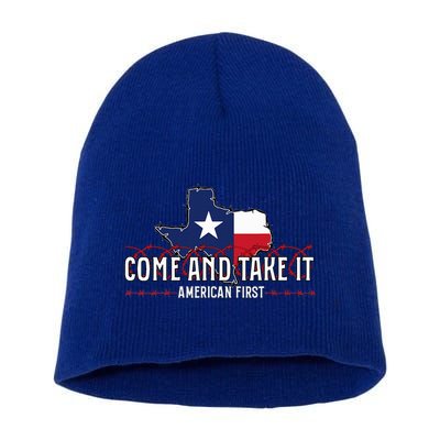 Texas Come And Take It Short Acrylic Beanie