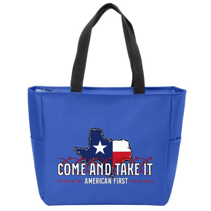 Texas Come And Take It Zip Tote Bag