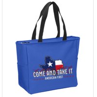 Texas Come And Take It Zip Tote Bag