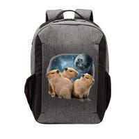 Three Capybaras And Moon Funny Capybara Humor Parody Vector Backpack