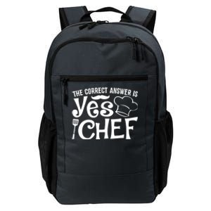 The Correct Answer Is Yes Chef Cute Gift Daily Commute Backpack