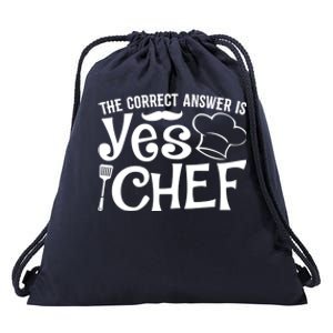 The Correct Answer Is Yes Chef Cute Gift Drawstring Bag