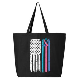 Thyroid Cancer Awareness Quote For A Thyroid Cancer Warrior 25L Jumbo Tote