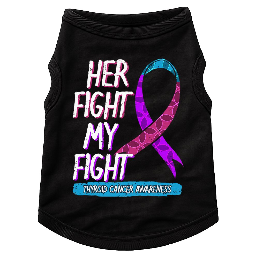 Thyroid Cancer Awareness Ribbon Endocrinologist Gift Idea Doggie Tank