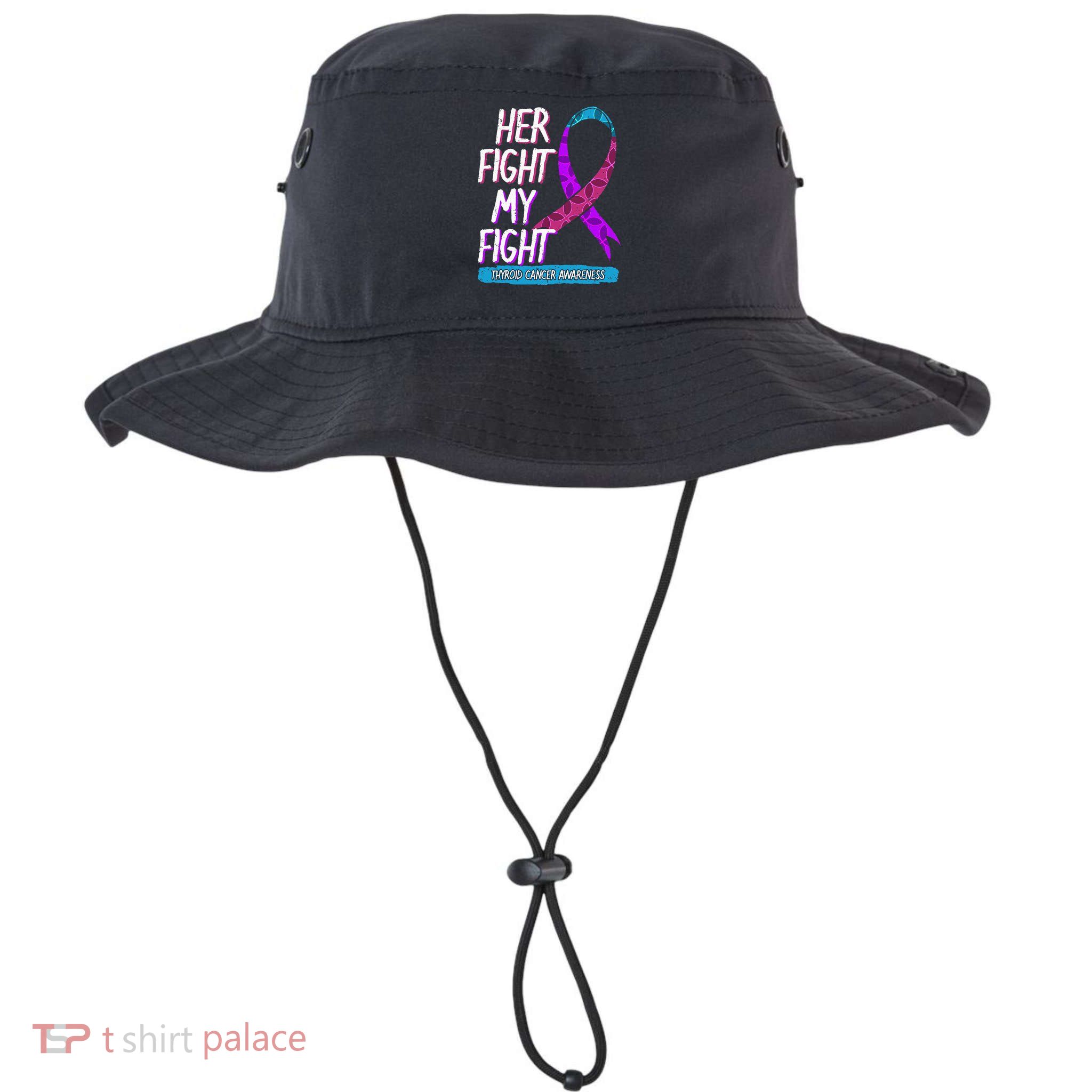 Thyroid Cancer Awareness Ribbon Endocrinologist Gift Idea Bucket Hat