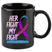 Thyroid Cancer Awareness Ribbon Endocrinologist Gift Idea 11oz C Handle Ceramic Mug
