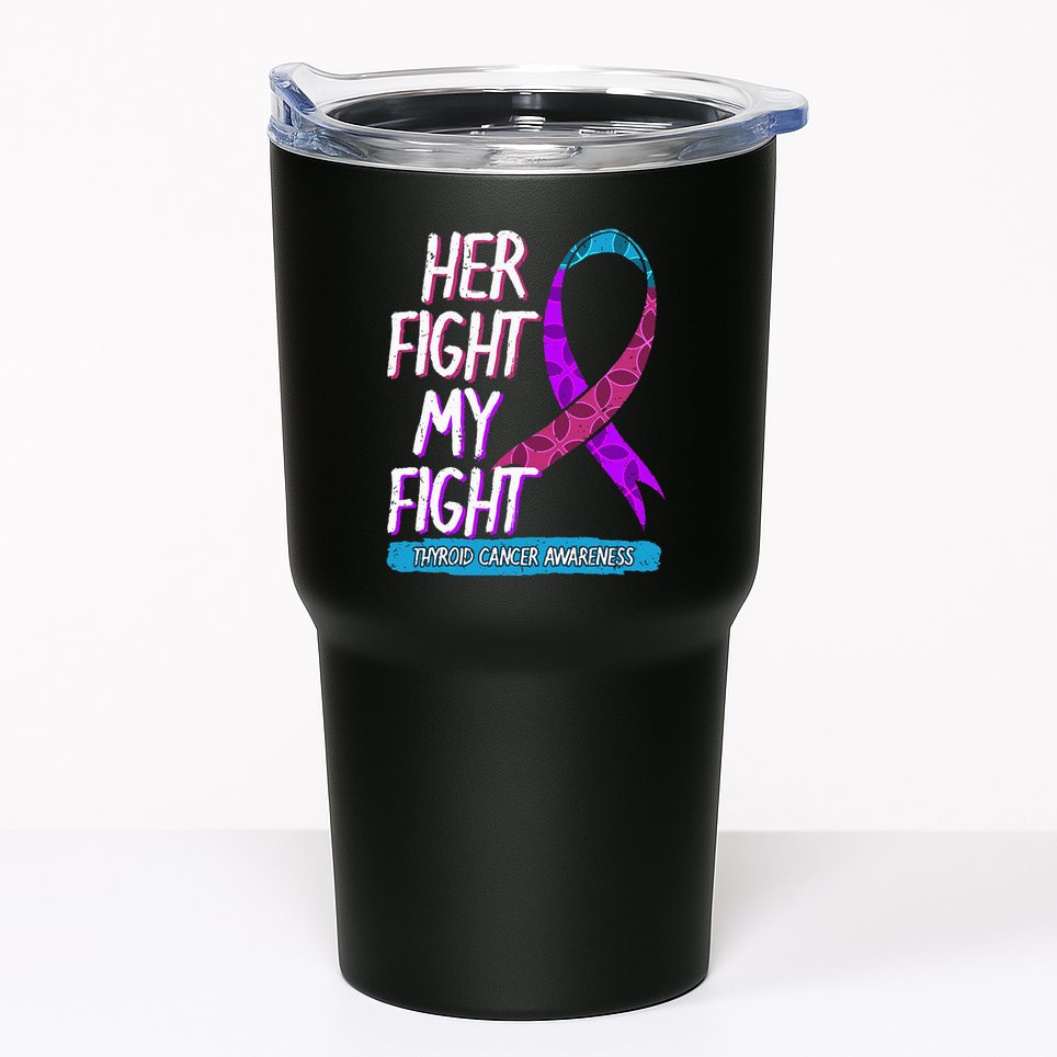 Thyroid Cancer Awareness Ribbon Endocrinologist Gift Idea Tumbler
