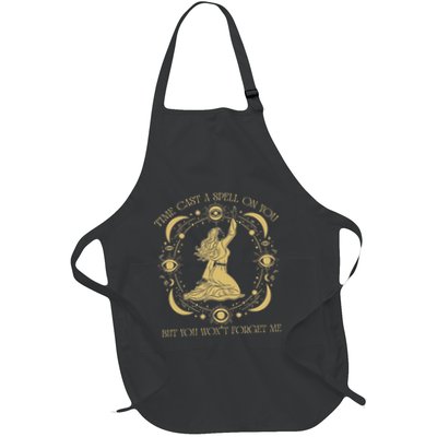 Time Cast A Spell On You Graphic But You WonT Forget Me Full-Length Apron With Pockets