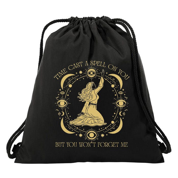 Time Cast A Spell On You Graphic But You WonT Forget Me Drawstring Bag