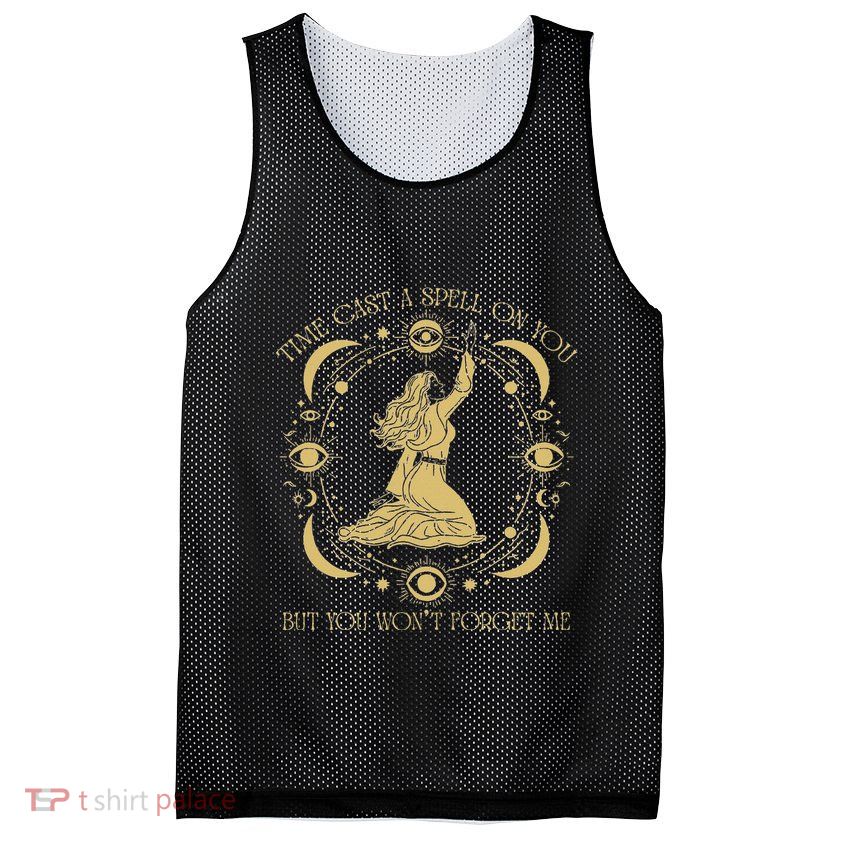 Time Cast A Spell On You Graphic But You WonT Forget Me Mesh Reversible Basketball Jersey Tank