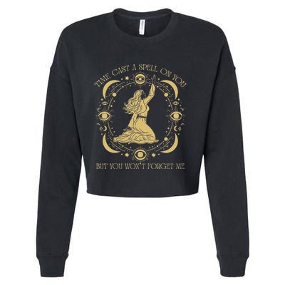 Time Cast A Spell On You Graphic But You WonT Forget Me Cropped Pullover Crew