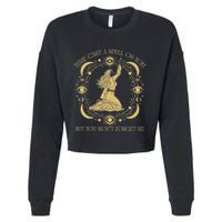 Time Cast A Spell On You Graphic But You WonT Forget Me Cropped Pullover Crew