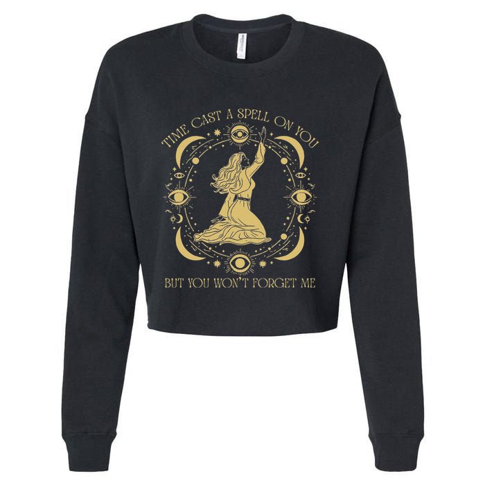 Time Cast A Spell On You Graphic But You WonT Forget Me Cropped Pullover Crew