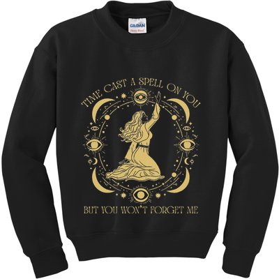 Time Cast A Spell On You Graphic But You WonT Forget Me Kids Sweatshirt