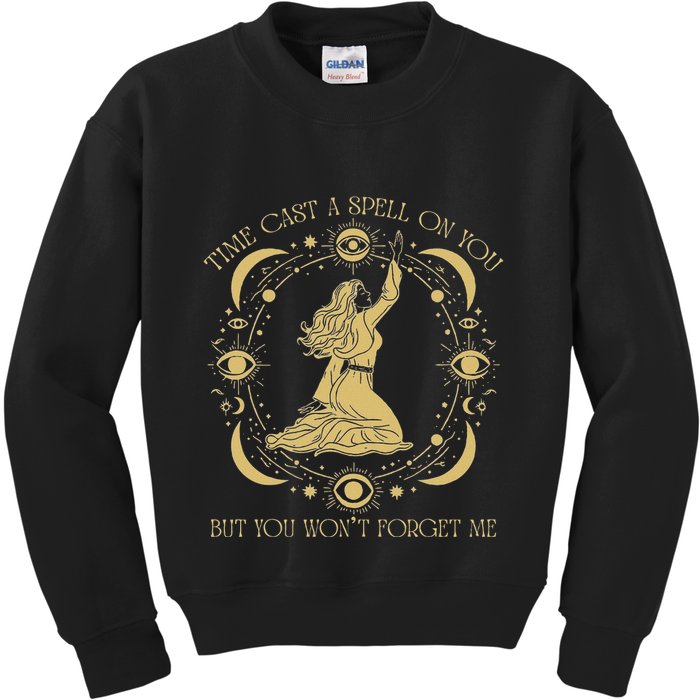Time Cast A Spell On You Graphic But You WonT Forget Me Kids Sweatshirt
