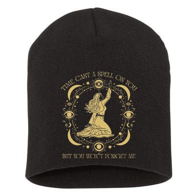 Time Cast A Spell On You Graphic But You WonT Forget Me Short Acrylic Beanie