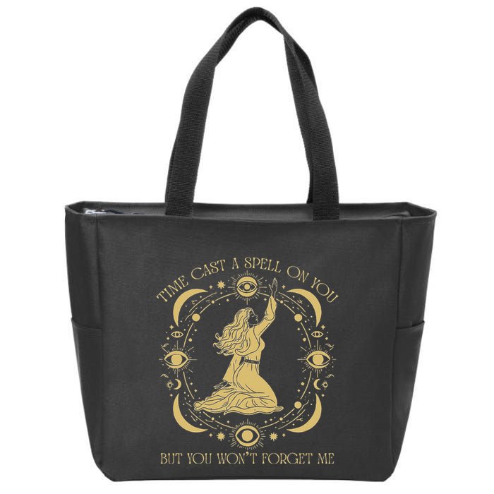 Time Cast A Spell On You Graphic But You WonT Forget Me Zip Tote Bag