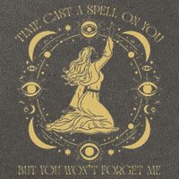 Time Cast A Spell On You Graphic But You WonT Forget Me Cotton Canvas Backpack