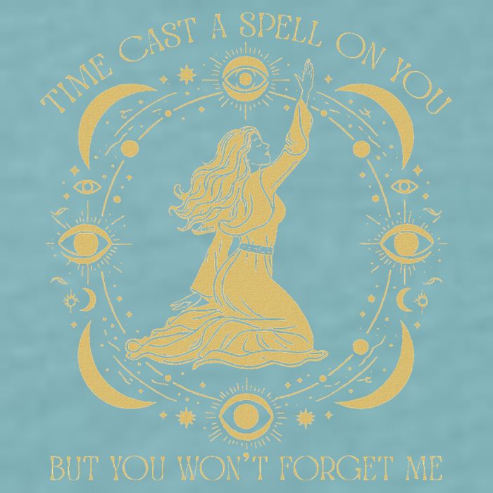 Time Cast A Spell On You Graphic But You WonT Forget Me Sueded Cloud Jersey T-Shirt