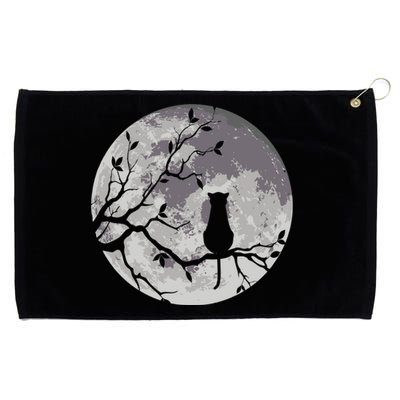 The Cat And The Moon Grommeted Golf Towel