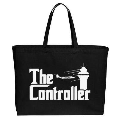 The Controller Air Traffic Control Aircraft Atc Airfield Cotton Canvas Jumbo Tote